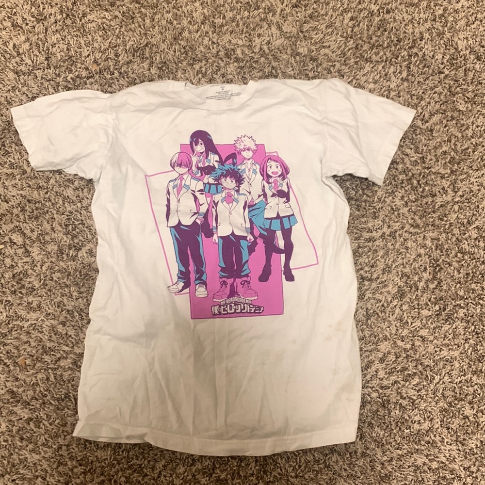 Hot topic, my hero academia shirt, size Medium, white